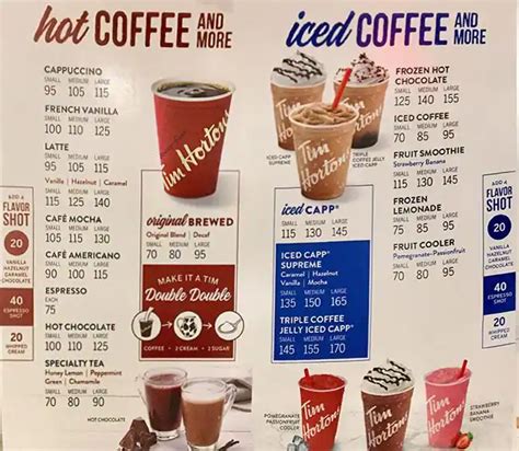 tim hortons philippines menu
